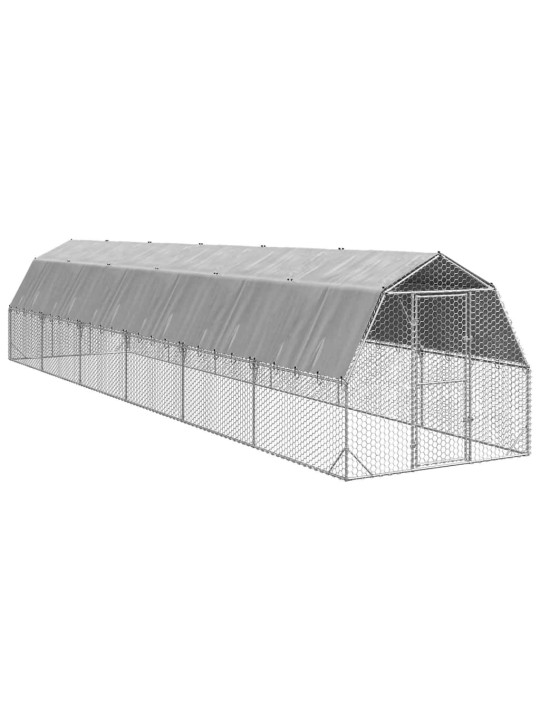 Kanakuut katusega 2,5x12x2,25 m tsingitud teras