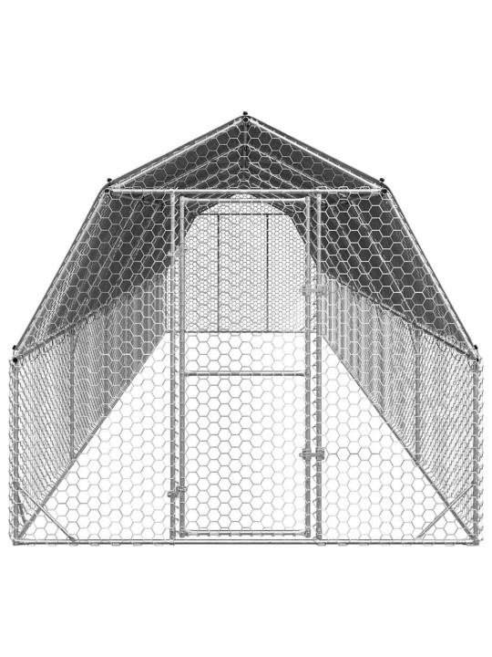 Kanakuut katusega 2,5x12x2,25 m tsingitud teras