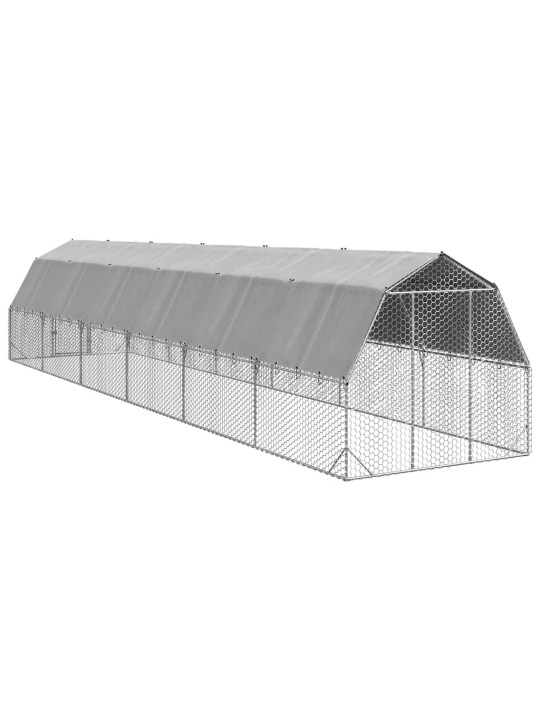 Kanakuut katusega 2,5x12x2,25 m tsingitud teras