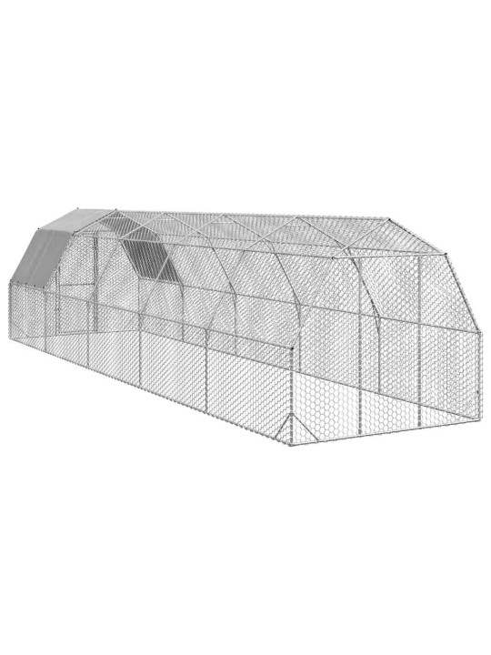 Kanakuut katusega 2,5x10x2,25 m tsingitud teras