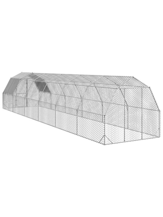 Kanajooks katusega 2,5x12x2,25 m tsingitud teras
