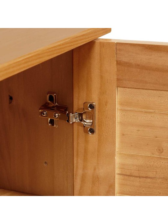 Vannitoa mööblikomplekt riiuliga 2 tk pruun 67.5 x 34 x 80 cm