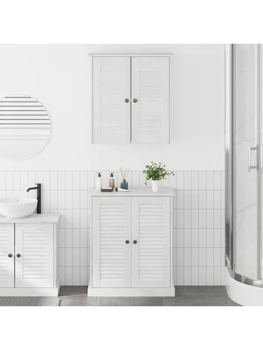 Vannitoa mööblikomplekt riiuliga 2 tk pruun 67.5 x 34 x 80 cm