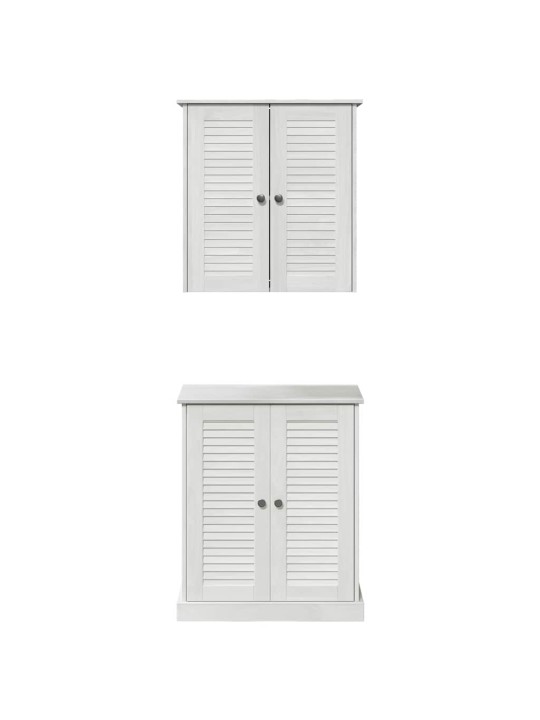 Vannitoa mööblikomplekt riiuliga 2 tk pruun 67.5 x 34 x 80 cm