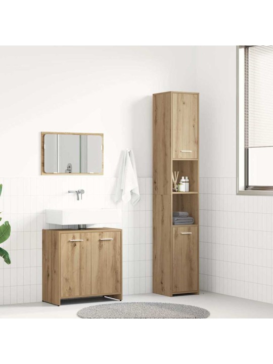 3-OSALINE VANNITOA MÖÖBLIKOMPLEKT, KUNSTTAMM, TEHISPUIT