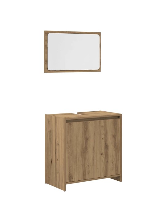 3-OSALINE VANNITOA MÖÖBLIKOMPLEKT, KUNSTTAMM, TEHISPUIT