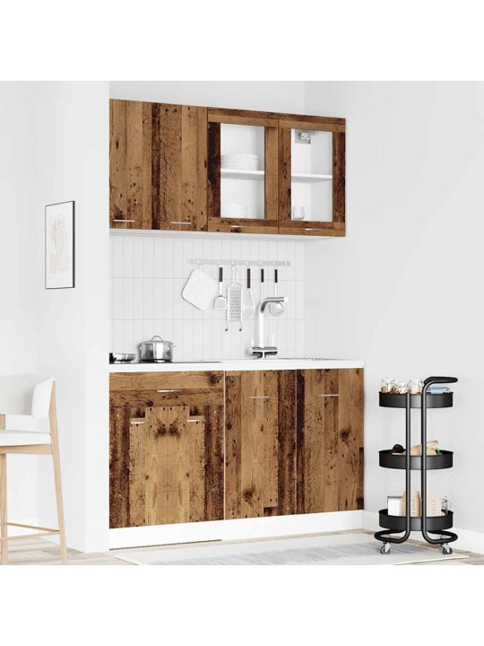 4-OSALINE KÖÖGIKAPIKOMPLEKT OLD WOOD ENGINEERED WOOD