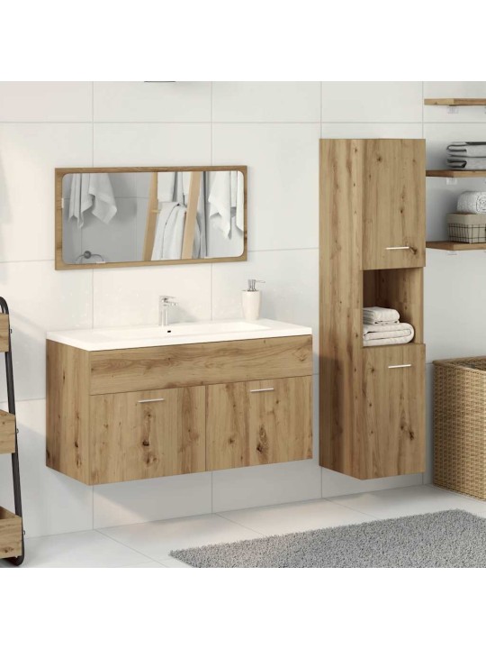 3-OSALINE VANNITOA MÖÖBLIKOMPLEKT, KUNSTTAMM, TEHISPUIT
