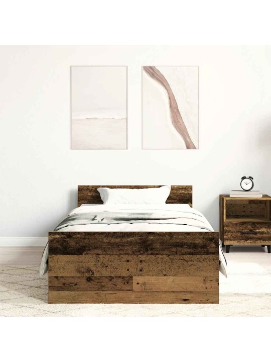 VOODIRAAM ILMA MADRATSITA, VANA PUIT, 100X200 CM, TEHISPUIT
