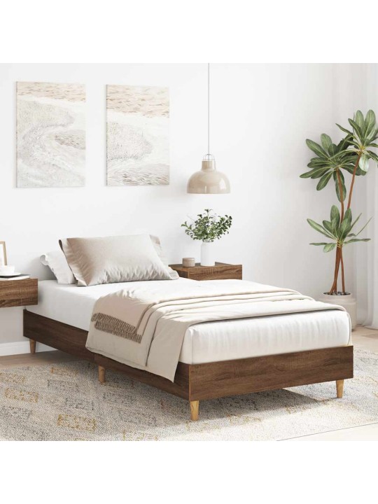 VOODIRAAM ILMA MADRATSITA, PRUUN TAMM 100X200 CM, TEHISPUIT