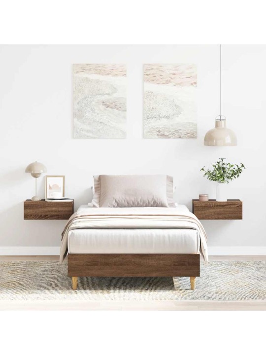 VOODIRAAM ILMA MADRATSITA, PRUUN TAMM 100X200 CM, TEHISPUIT