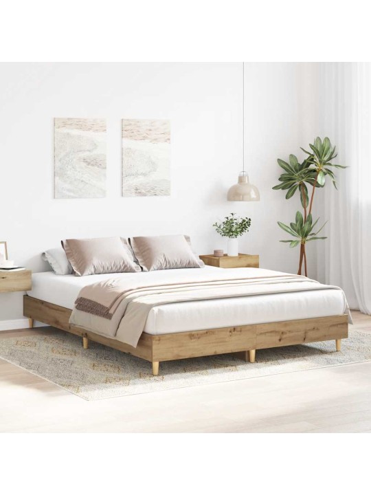 VOODIRAAM ILMA MADRATSITA, KÄSITÖÖTAMM 90X200 CM, TEHISPUIT