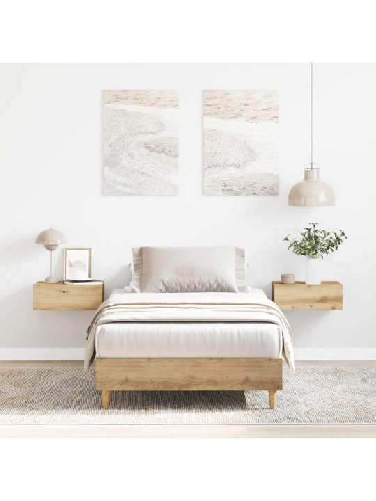 VOODIRAAM ILMA MADRATSITA, KÄSITÖÖTAMM 90X200 CM, TEHISPUIT