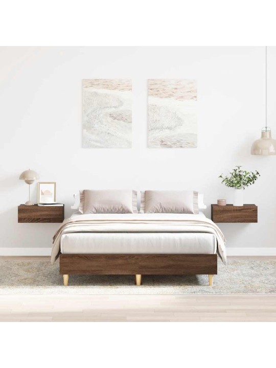 VOODIRAAM ILMA MADRATSITA, PRUUN TAMM, 140 X 190 CM, TEHISPUIT