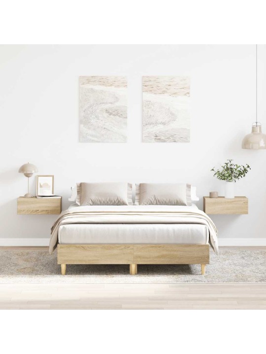 VOODIRAAM ILMA MADRATSITA, SONOMA TAMM, 135X190 CM, TEHISPUIT