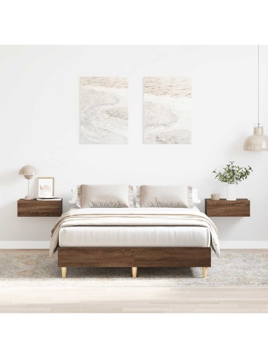 VOODIRAAM ILMA MADRATSITA, PRUUN TAMM, 135 X 190 CM, TEHISPUIT