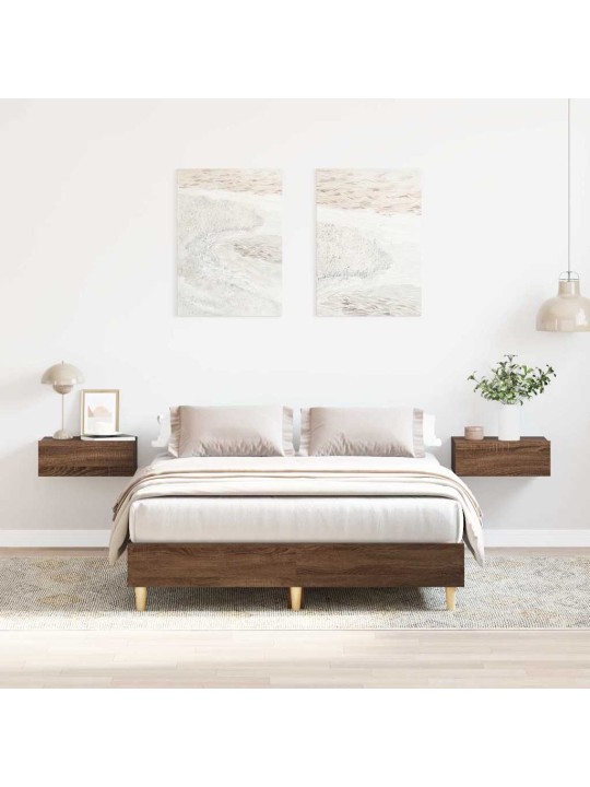 VOODIRAAM ILMA MADRATSITA, PRUUN TAMM 120X190 CM, TEHISPUIT