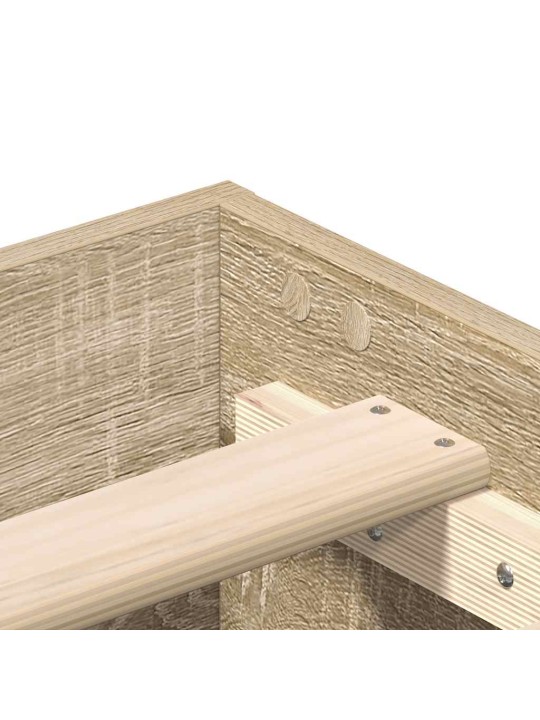 VOODIRAAM ILMA MADRATSITA, SONOMA TAMM 90X190 CM, TEHISPUIT