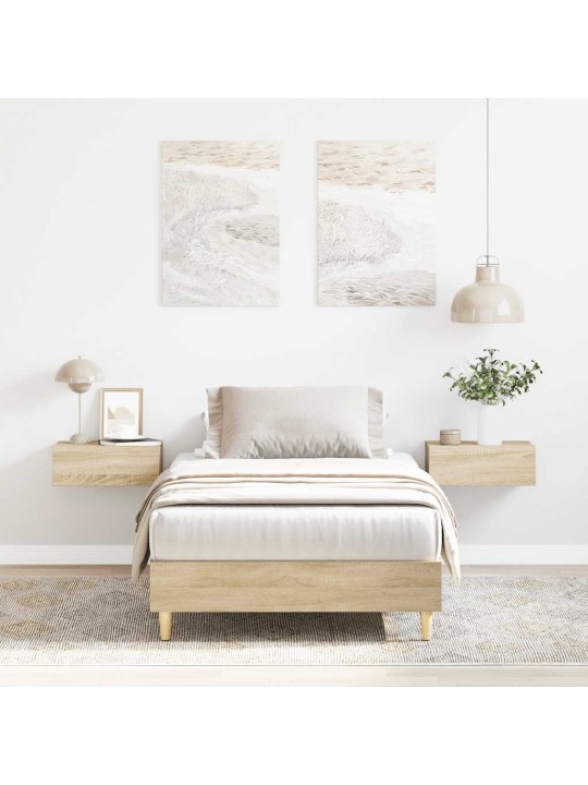 VOODIRAAM ILMA MADRATSITA, SONOMA TAMM 90X190 CM, TEHISPUIT