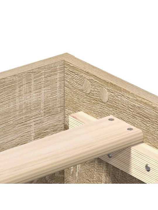 VOODIRAAM ILMA MADRATSITA, SONOMA TAMM 75X190 CM, TEHISPUIT