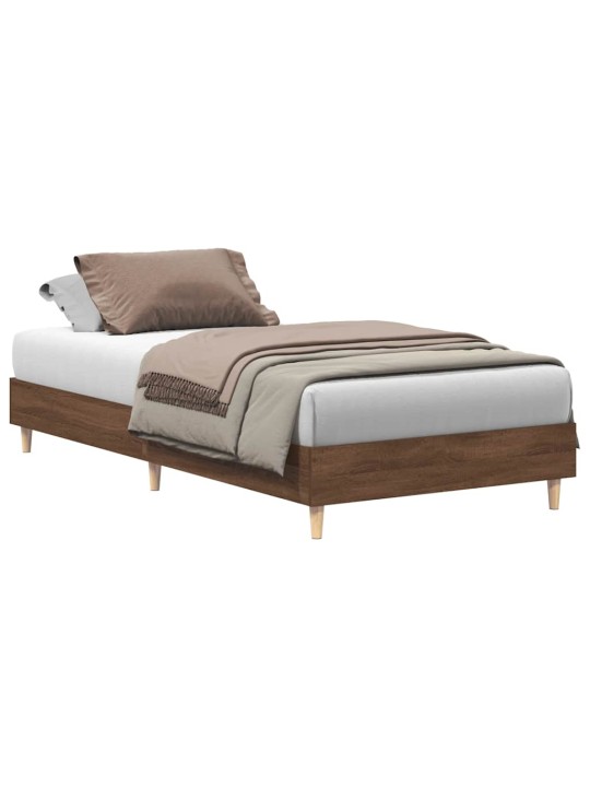 VOODIRAAM ILMA MADRATSITA, PRUUN TAMM 75X190 CM, TEHISPUIT
