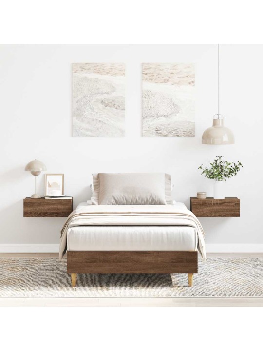 VOODIRAAM ILMA MADRATSITA, PRUUN TAMM 75X190 CM, TEHISPUIT