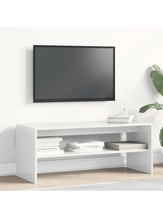 TELERIKAPP, KÕRGLÄIKEGA VALGE, 100 X 40 X 40 CM, PUITLAASTPLAAT