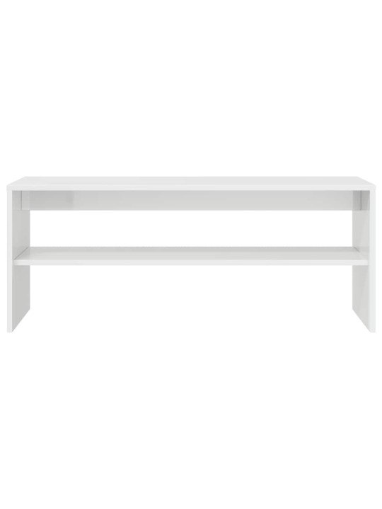 TELERIKAPP, KÕRGLÄIKEGA VALGE, 100 X 40 X 40 CM, PUITLAASTPLAAT