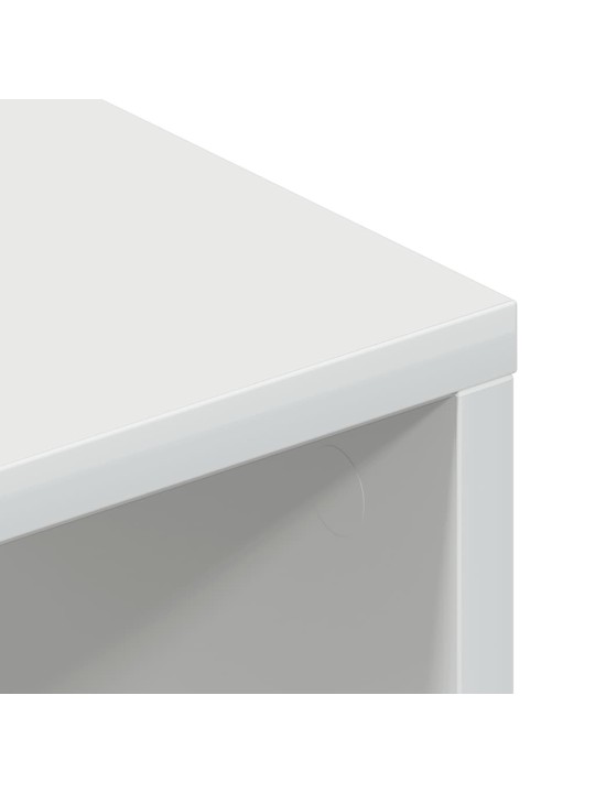 TELERIKAPP, KÕRGLÄIKEGA VALGE, 100 X 40 X 40 CM, PUITLAASTPLAAT