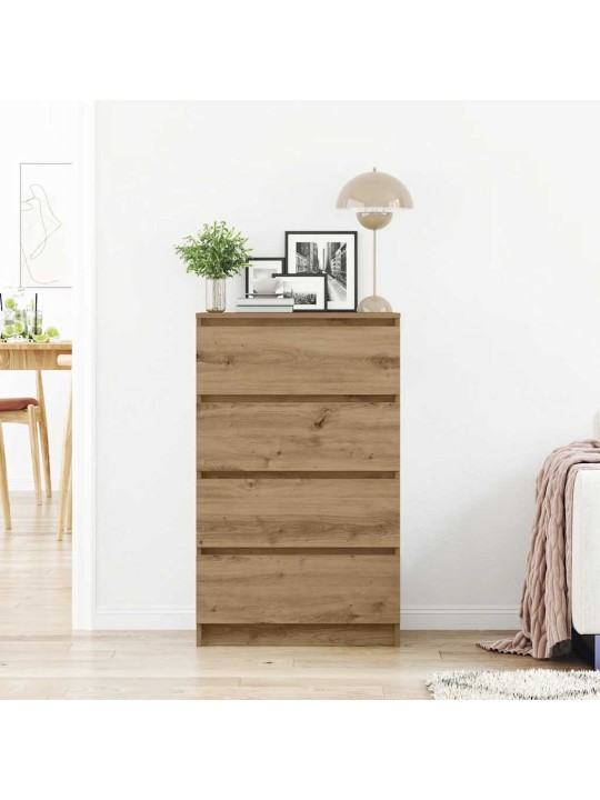 PUHVETKAPP ARTISAN OAK 60X35X98,5 CM ENGINEERED WOOD