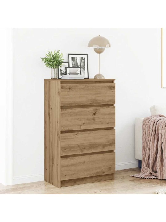 PUHVETKAPP ARTISAN OAK 60X35X98,5 CM ENGINEERED WOOD