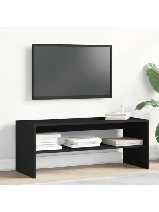 TELERIKAPP, MUST, 100 X 40 X 40 CM, PUITLAASTPLAAT