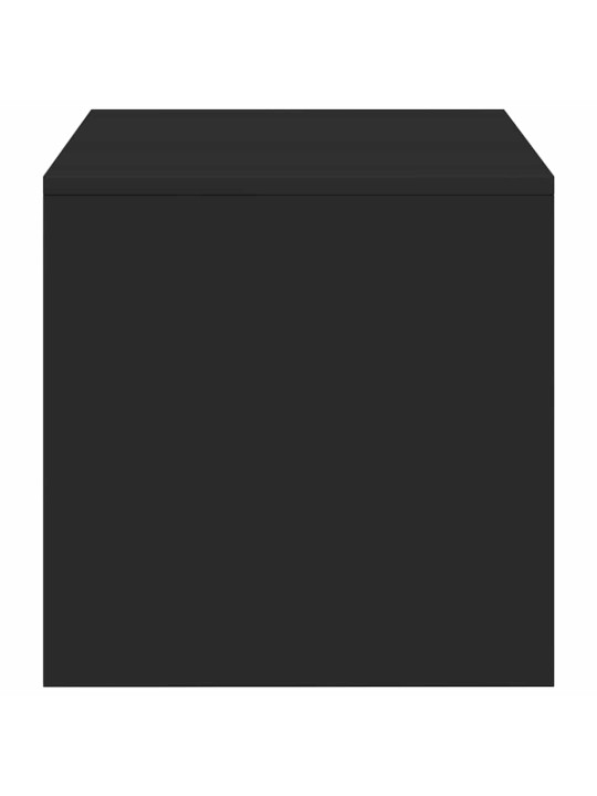 TELERIKAPP, MUST, 100 X 40 X 40 CM, PUITLAASTPLAAT