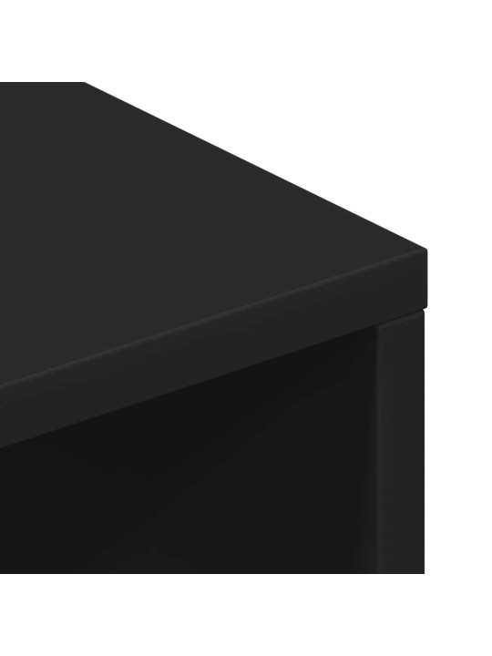 TELERIKAPP, MUST, 100 X 40 X 40 CM, PUITLAASTPLAAT