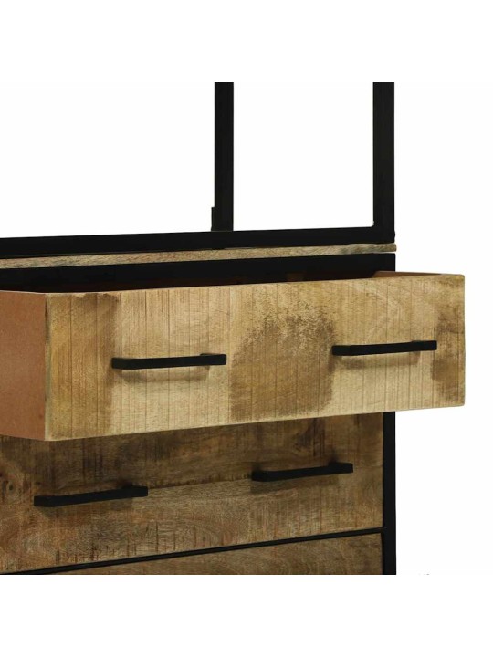 Kõrgushein pruun 70 x 35 x 180 cm mangopuit