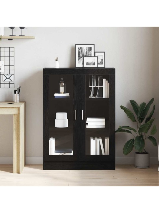 RAAMATUKAPP, MUST TAMM, 82,5 X 30,5 X 115 CM, TEHISPUIT