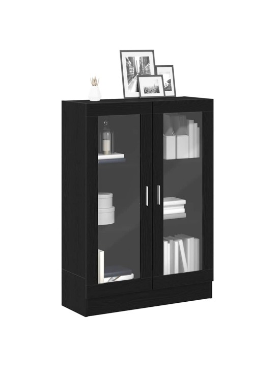 RAAMATUKAPP, MUST TAMM, 82,5 X 30,5 X 115 CM, TEHISPUIT