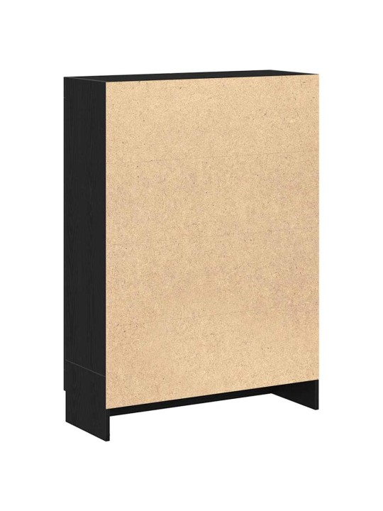 RAAMATUKAPP, MUST TAMM, 82,5 X 30,5 X 115 CM, TEHISPUIT
