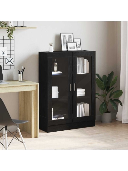RAAMATUKAPP, MUST TAMM, 82,5 X 30,5 X 115 CM, TEHISPUIT