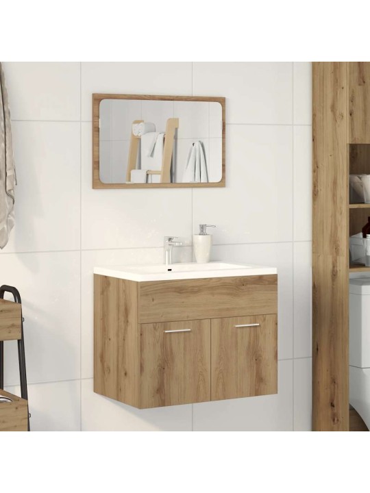 2-OSALINE VANNITOA MÖÖBLIKOMPLEKT, KUNSTTAMM, TEHISPUIT
