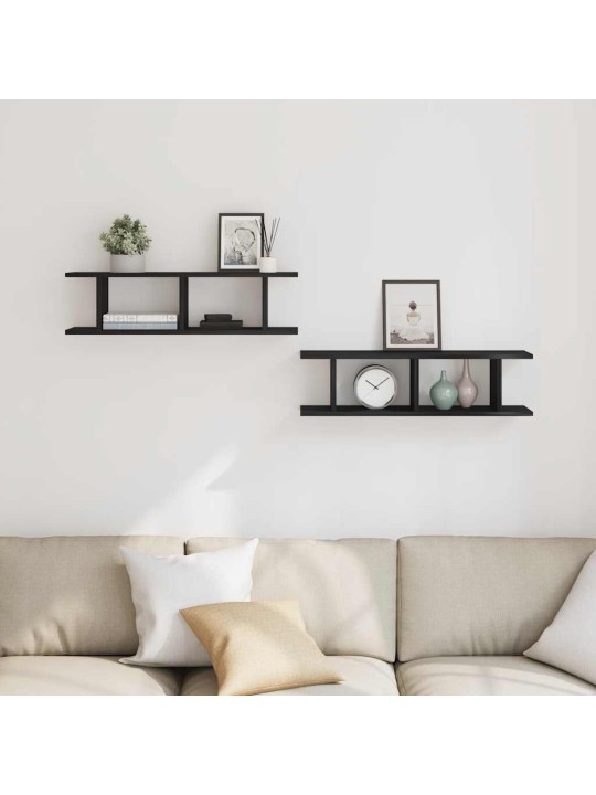 SEINARIIULID 2 TK MUST TAMM 75X18X20 CM INSENERPUIT