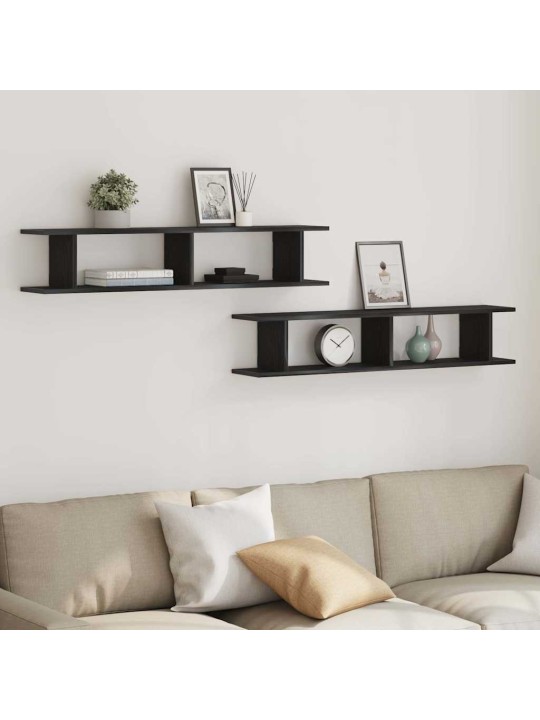 SEINARIIULID 2 TK, MUST TAMM, 105X18X20 CM, TEHISPUIT
