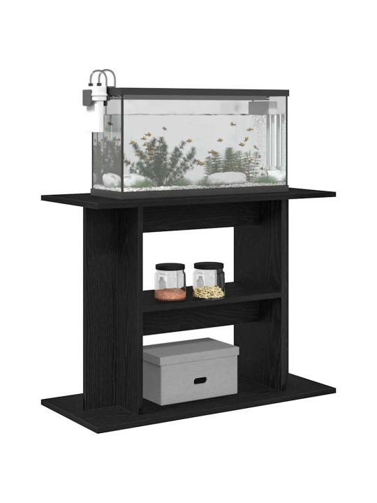 AKVAARIUMI ALUS, MUST TAMM, 80 X 35 X 60 CM, TEHISPUIT