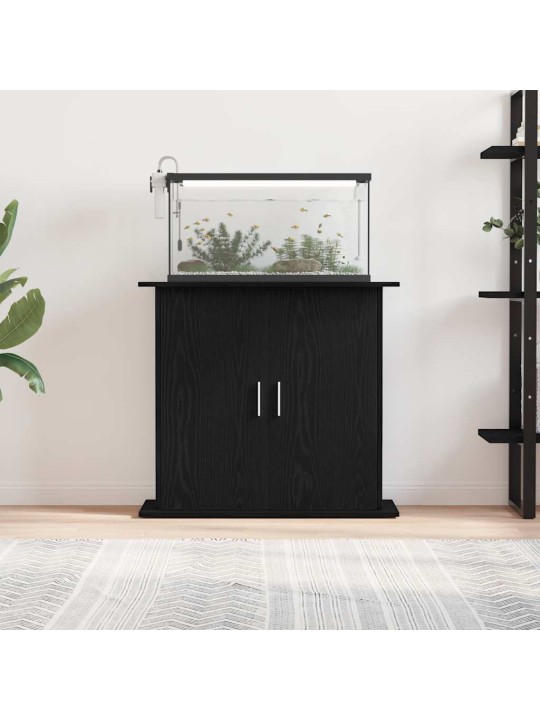 AKVAARIUMI ALUS, MUST TAMM, 81 X 36 X 73 CM, TEHISPUIT