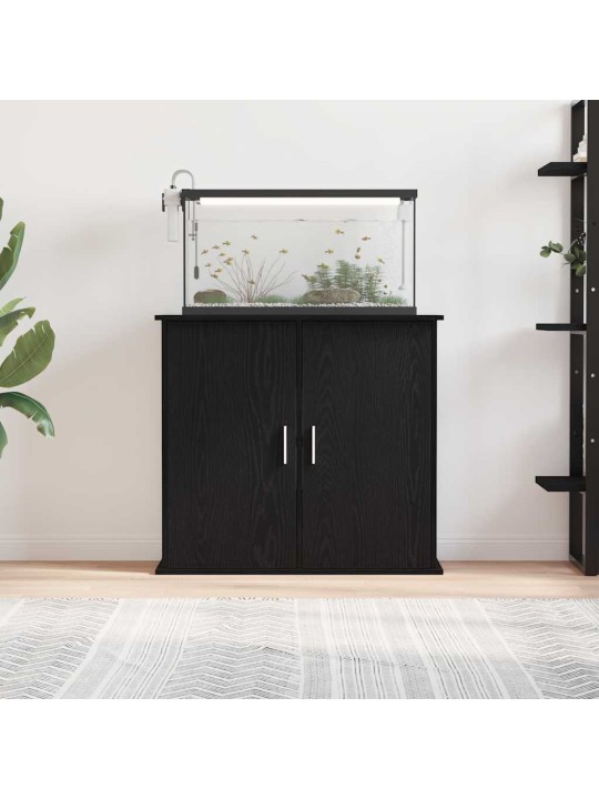 AKVAARIUMI ALUS, MUST TAMM, 81 X 36 X 73 CM, TEHISPUIT