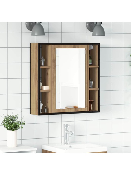 VANNITOA PEEGELKAPP, KÄSITÖÖTAMM, 60 X 16 X 60 CM, TEHISPUIT