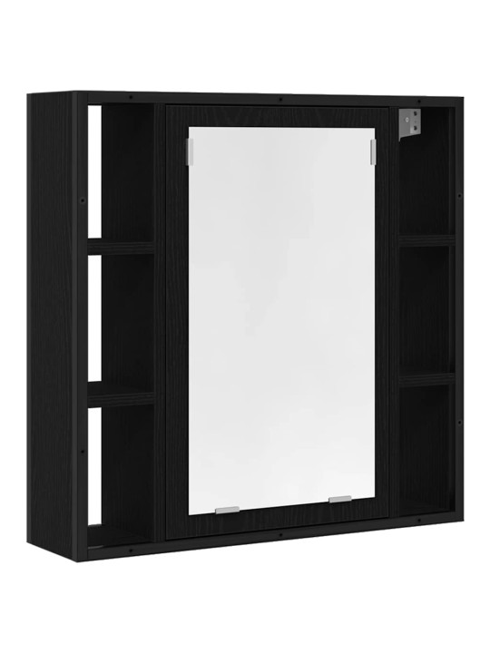VANNITOA PEEGELKAPP, MUST TAMM, 60 X 16 X 60 CM, TEHISPUIT