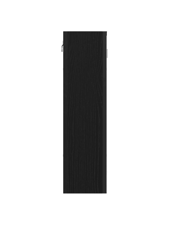VANNITOA PEEGELKAPP, MUST TAMM, 60 X 16 X 60 CM, TEHISPUIT