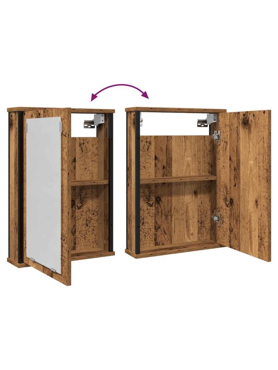 VANNITOA PEEGELKAPP VANA PUIT 42X12X60 CM TEHISPUIT