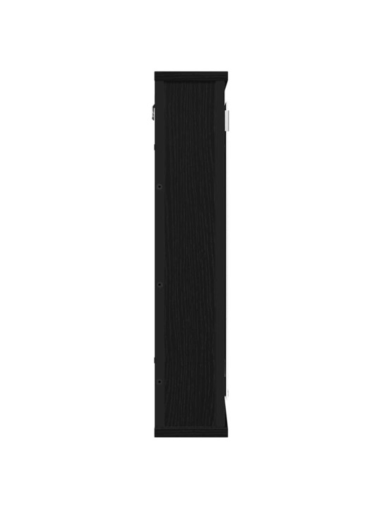 VANNITOA PEEGELKAPP, MUST TAMM, 42 X 12 X 60 CM, TEHISPUIT